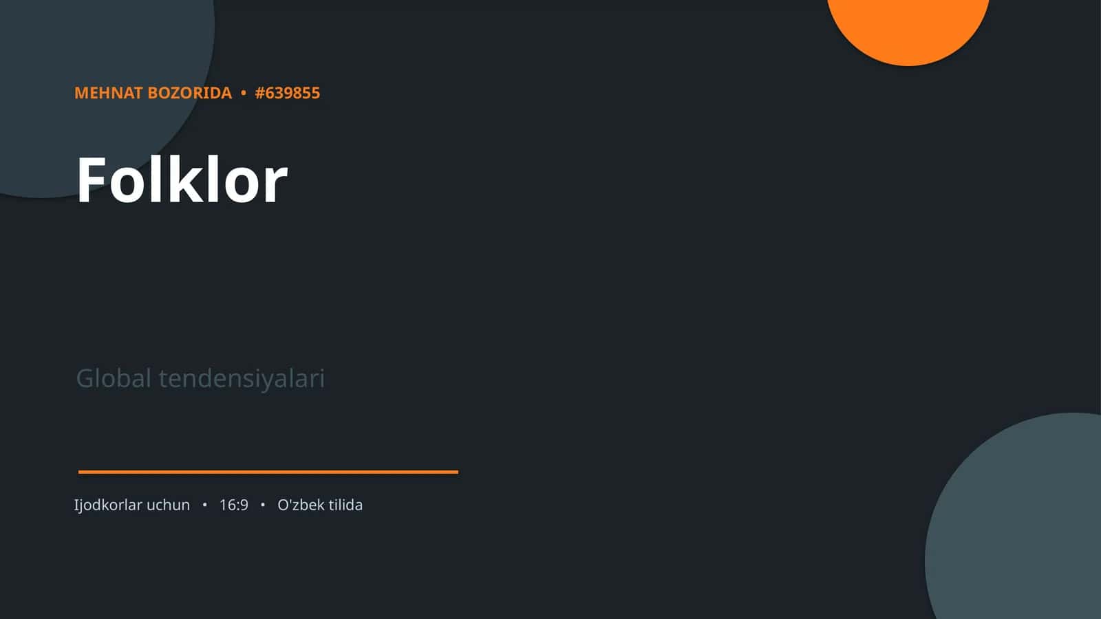 Folklor Global tendensiyalari