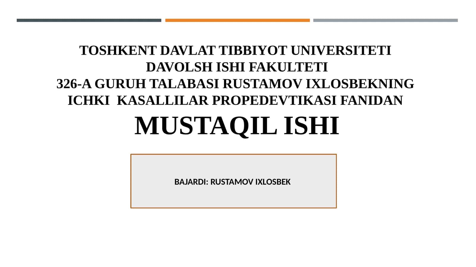 Bronxial astma xurujida birinchi yordam