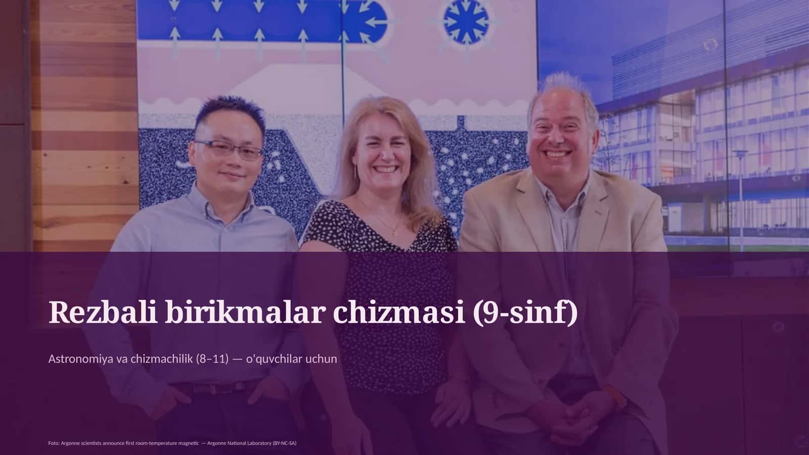 Rezbali birikmalar chizmasi (9-sinf)