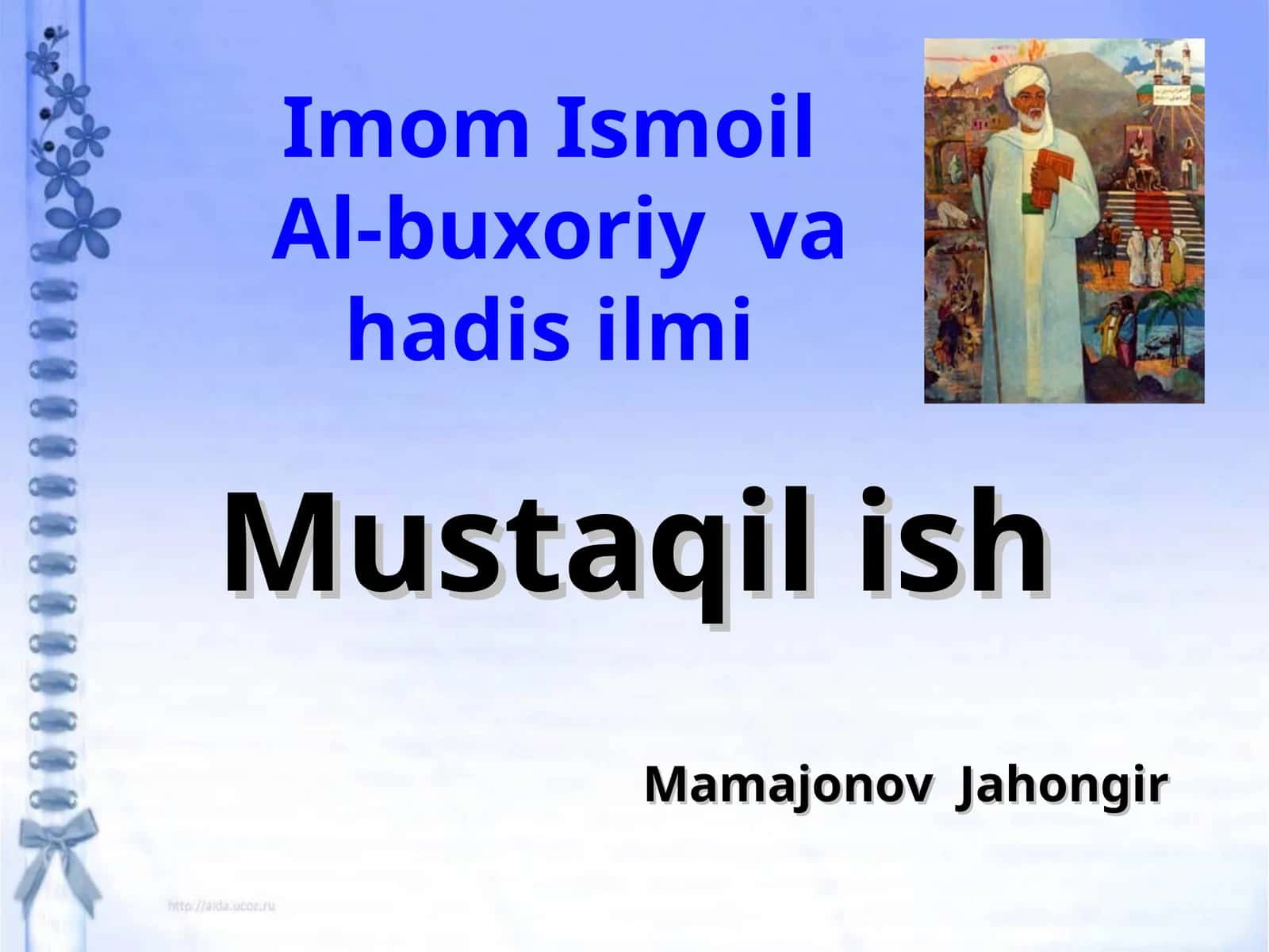 Al-buxoriy va hadis ilmi