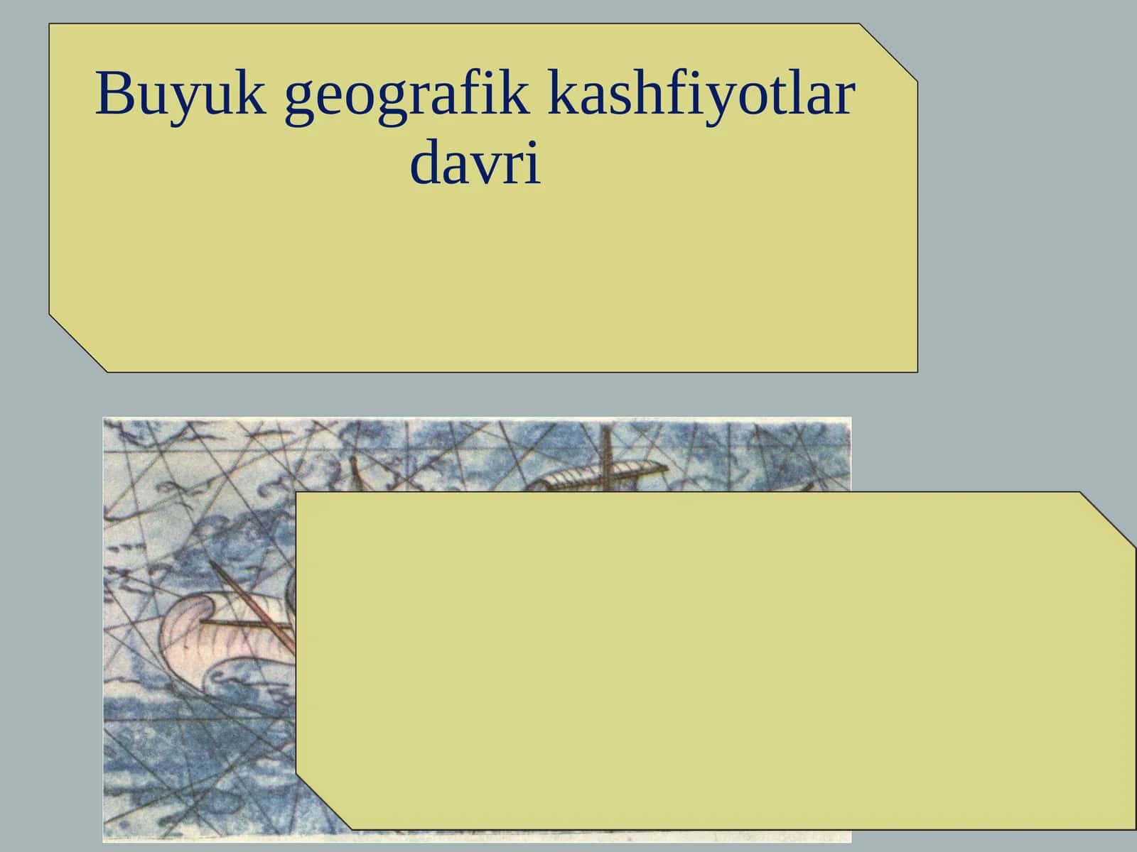Tarix - Buyuk geografik kashfiyotlar davri (7-sinf)