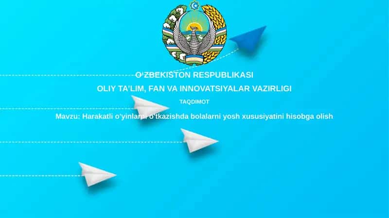 Harakatlio'yinlarnio'tkazishdabolalarniyoshxususiyatinihisobgaolish