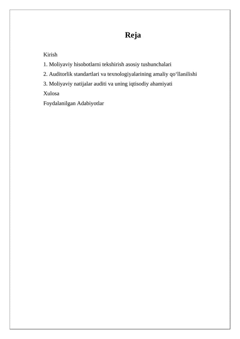 Moliyaviy natijalar auditi