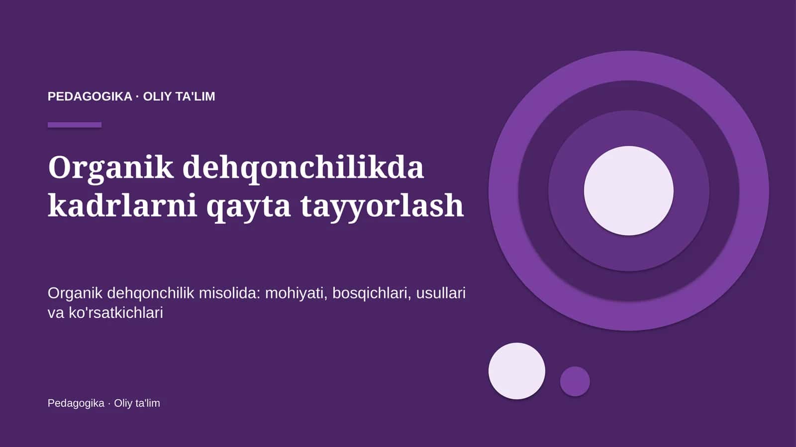 organik dehqonchilikda kadrlarni qayta tayyorlash 6306