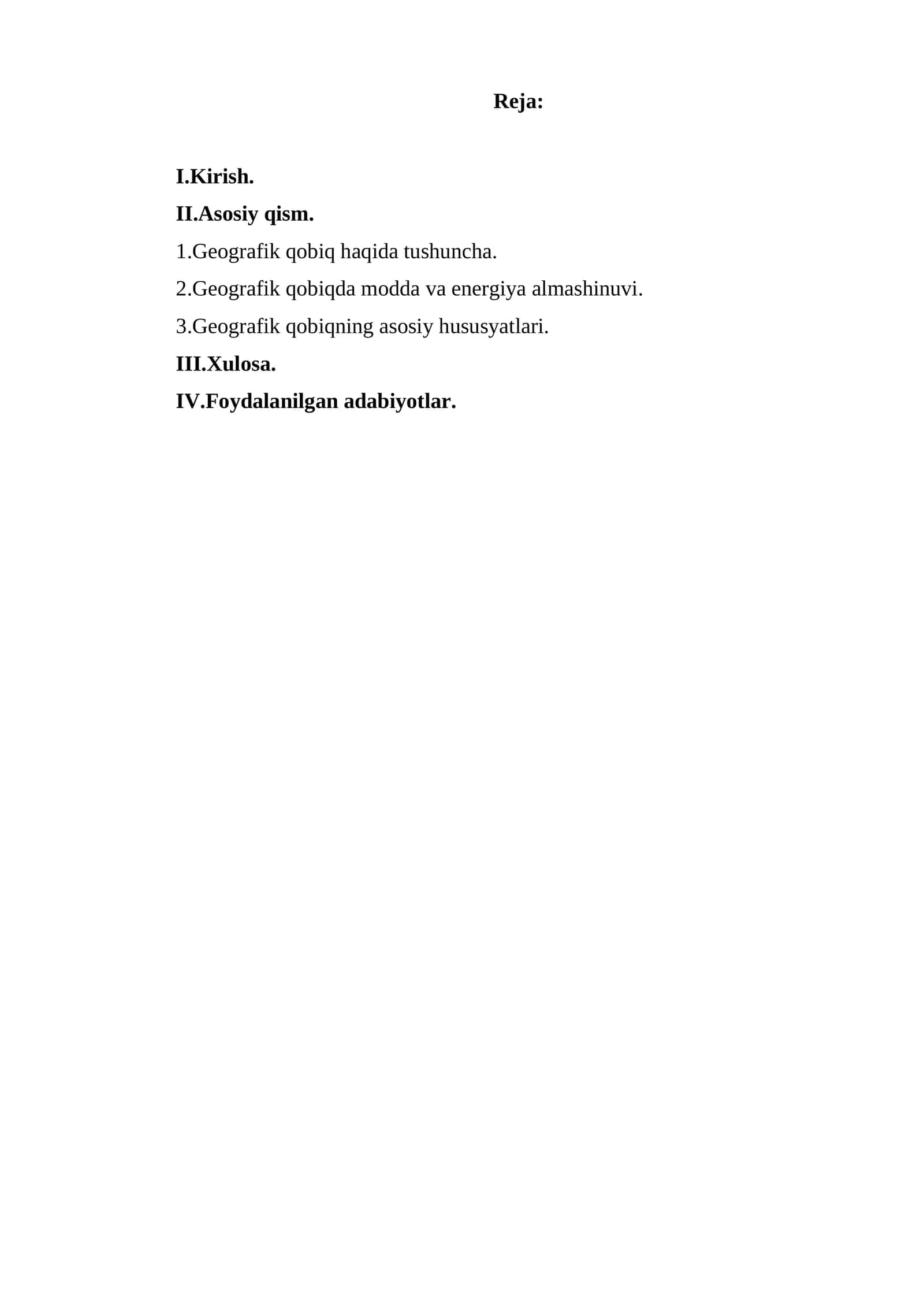 Geografik qobiq haqida tushuncha