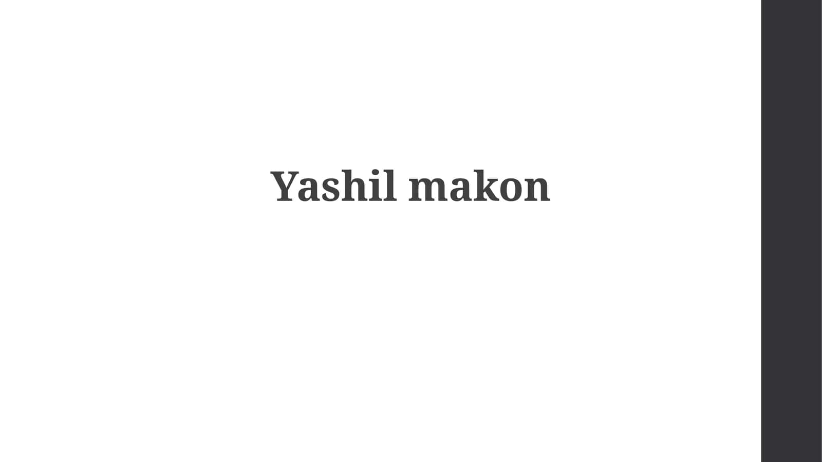 Yashilmakon