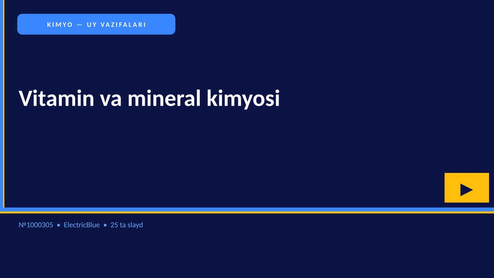 Vitamin va mineral kimyosi