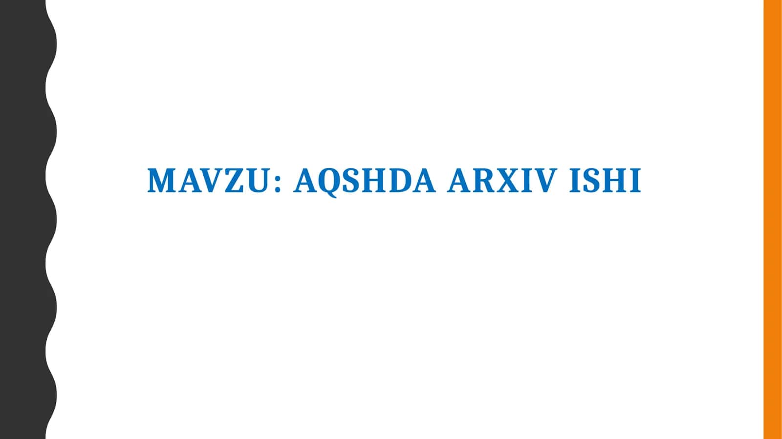 AQShda arxiv ishi
