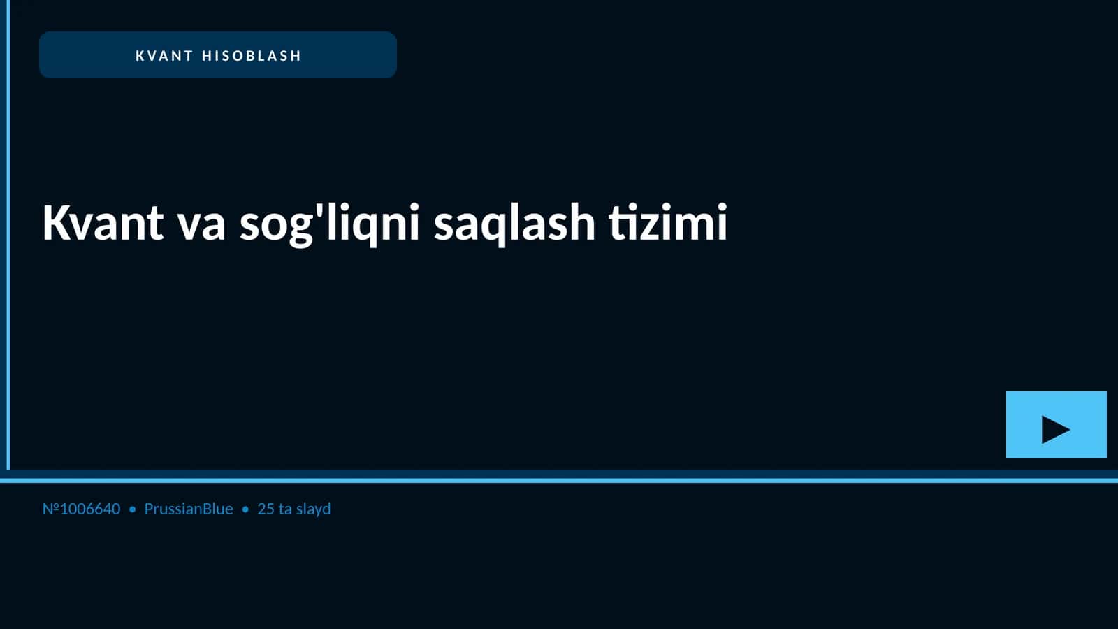 KVANT HISOBLASH