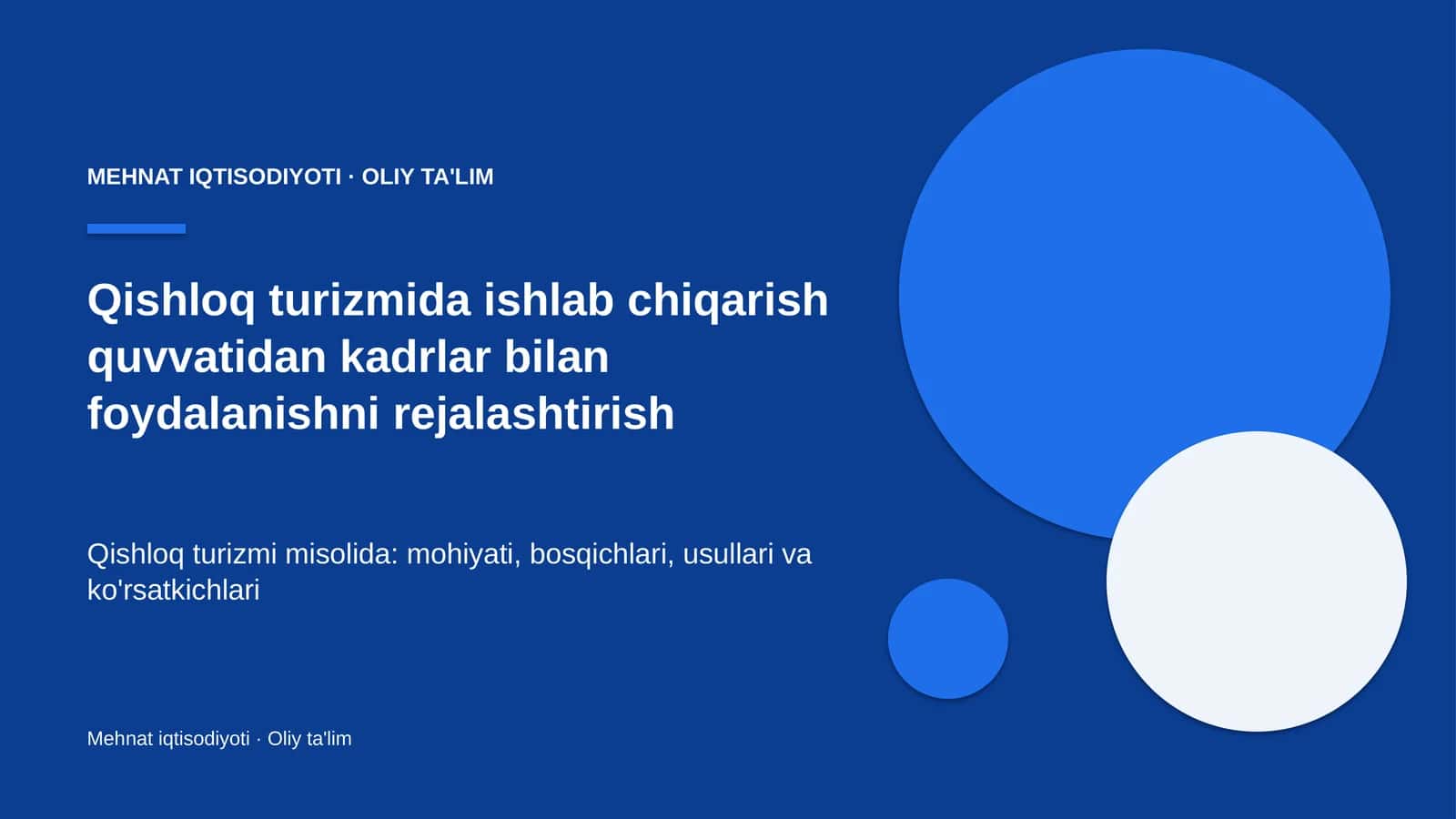 qishloq turizmida ishlab chiqarish quvvatidan kadrlar bilan foydalanishni rejalashtirish 7470