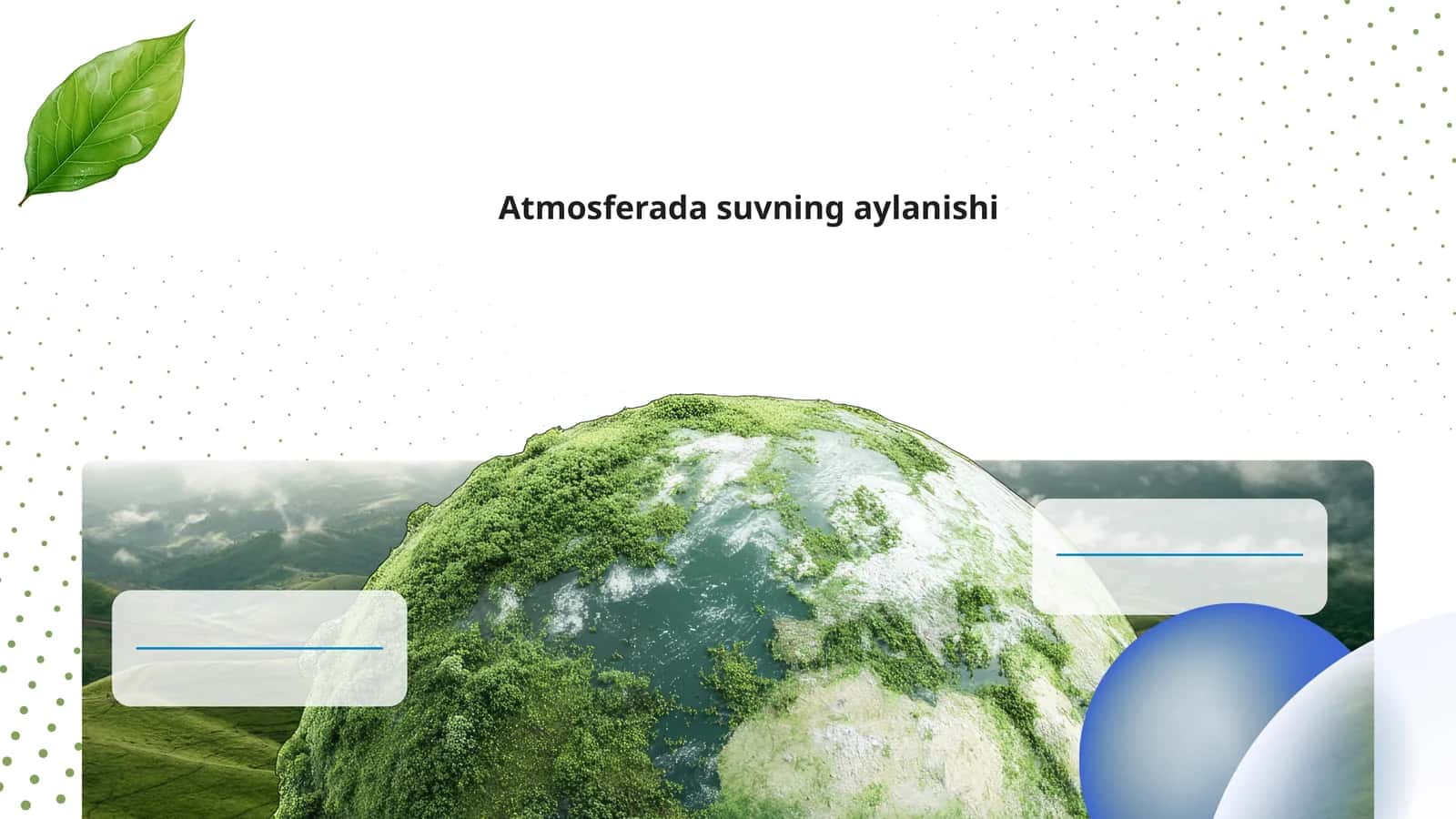 Atmosferada suvning aylanishi