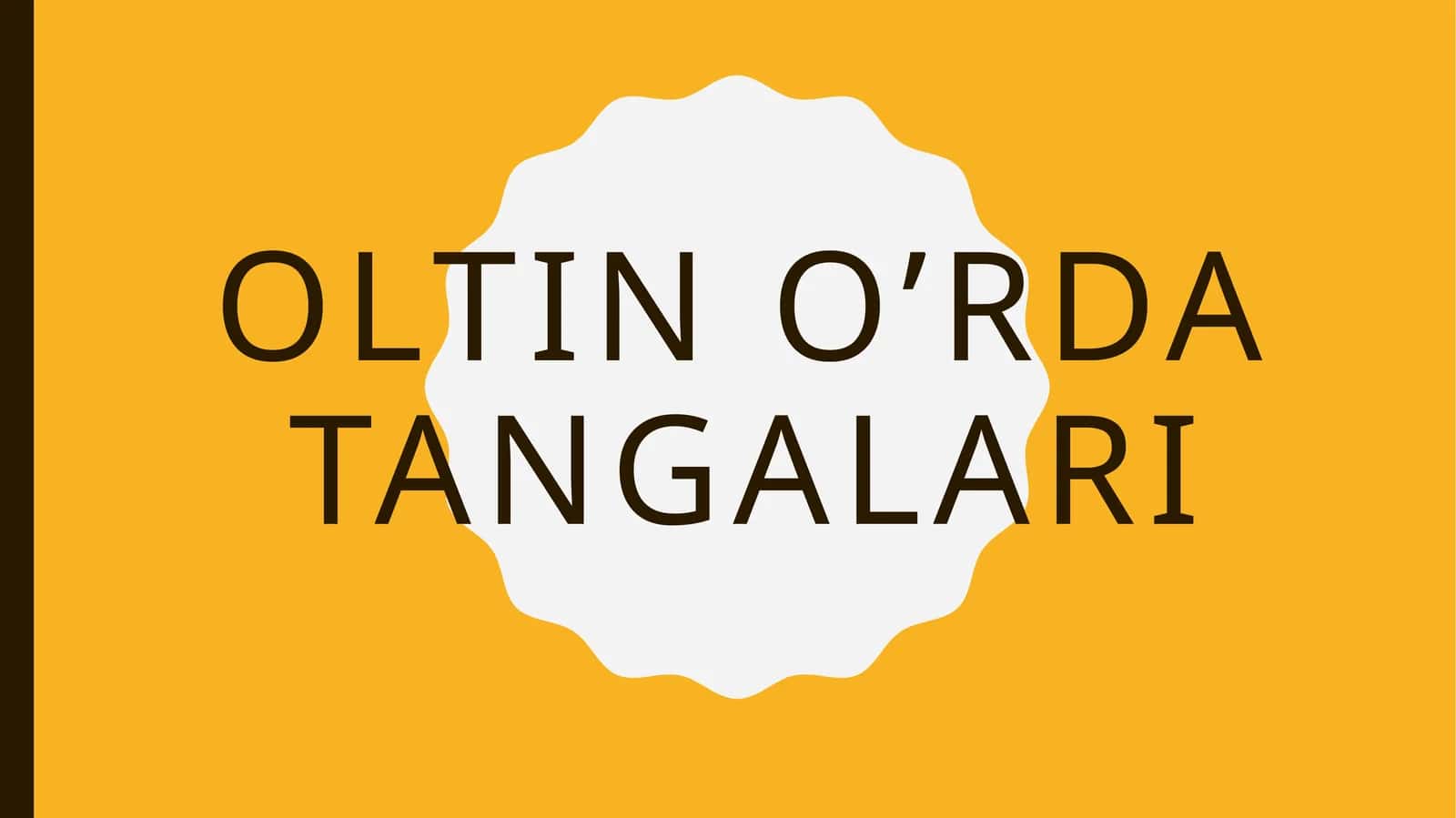 Oltin o’rda tangalari