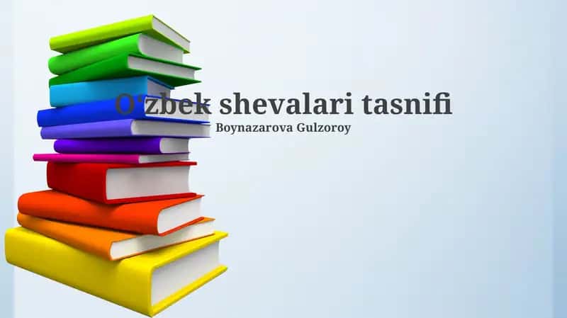 Oʻzbek shevalari tasnifi