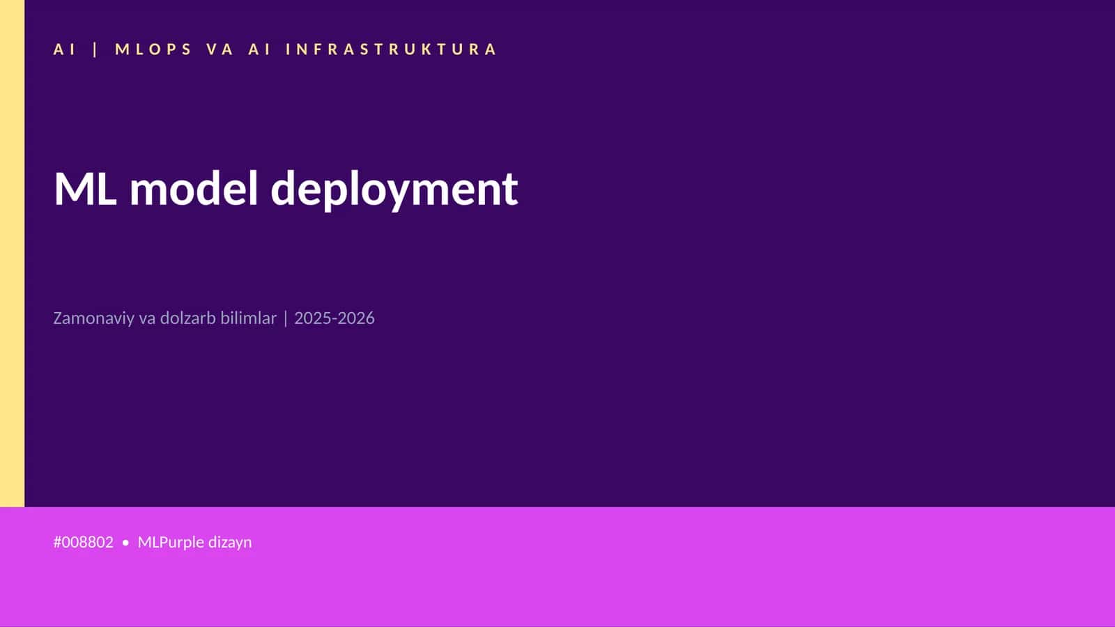 MLOPS VA AI INFRASTRUKTURA