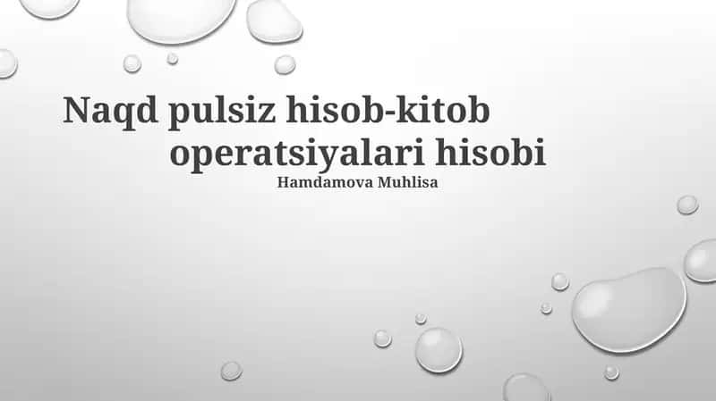 Naqd pulsiz hisob-kitob