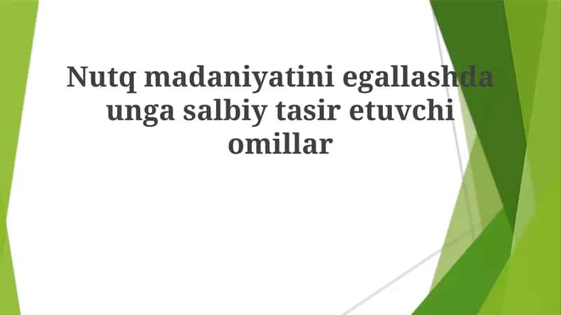 Nutq madaniyati o'quv vositalaridagi ijtimoiy-iqtisodiy tafovutlar