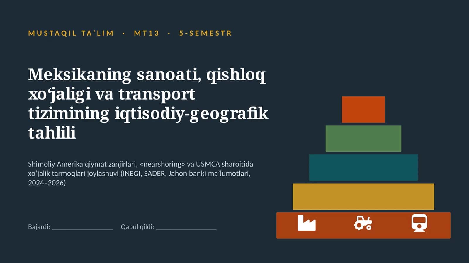 meksika sanoati qishloq xojaligi va transport tizimi
