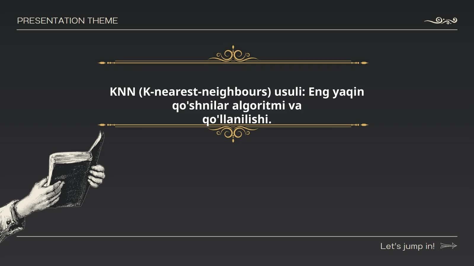 KNN (K-nearest-neighbours) usuli: Eng yaqin qo'shnilar algoritmi va qo'llanilishi