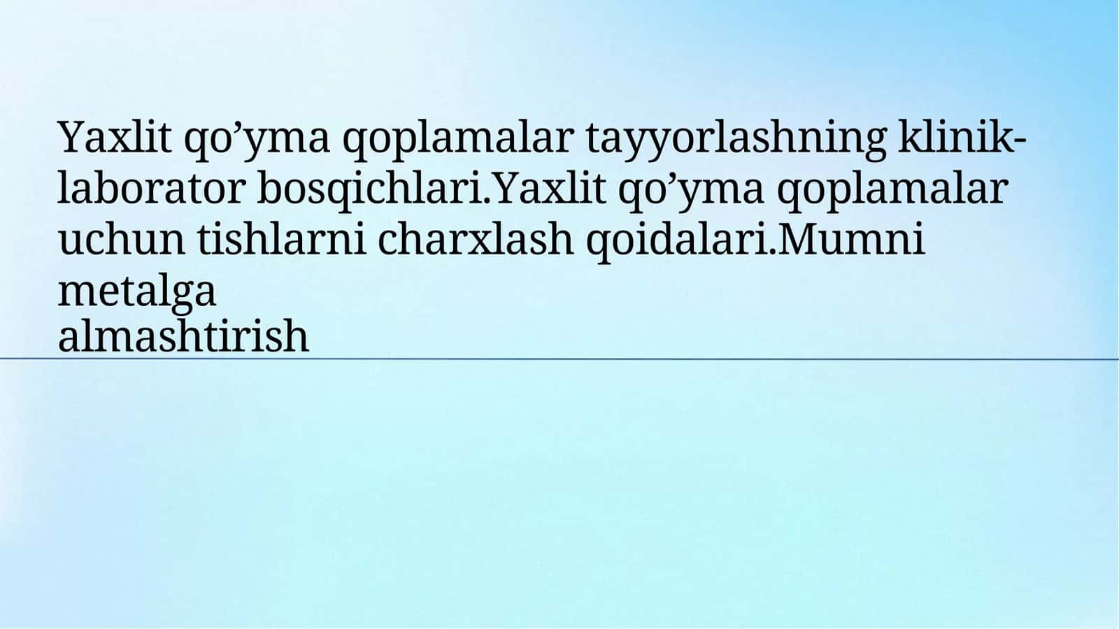 Yaxlit quyma qoplamalalar