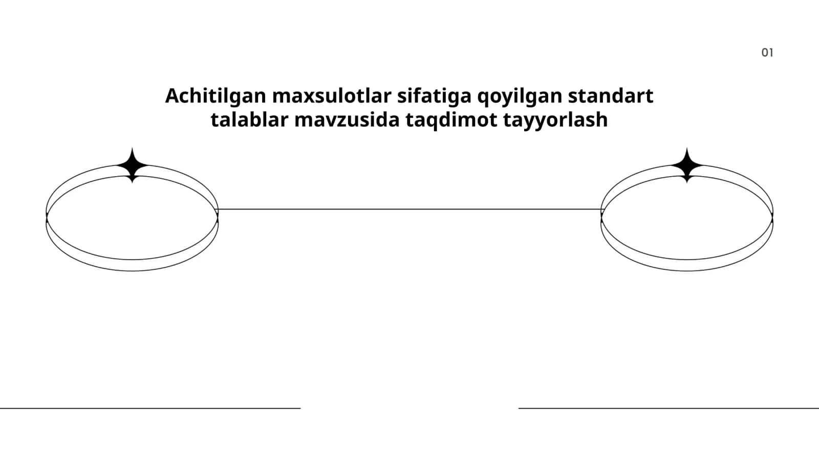 Achitilgan maxsulotlar sifatiga qoyilgan standart talablar mavzusida taqdimot tayyorlash