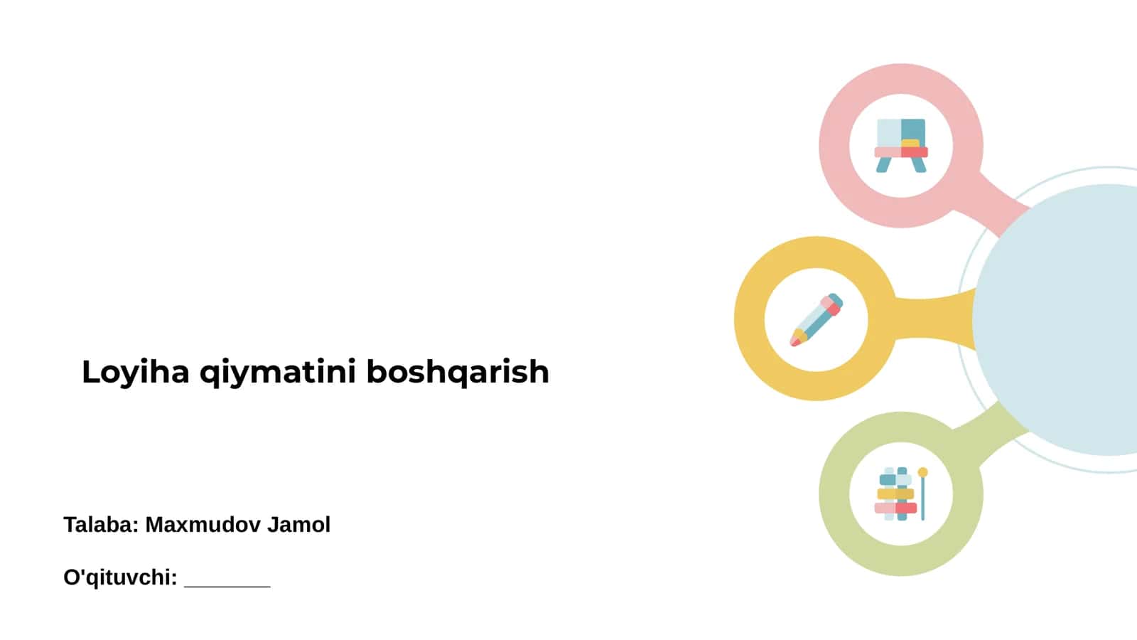 Loyiha qiymatini boshqarish