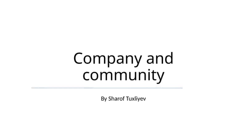Community Engagement & Impact