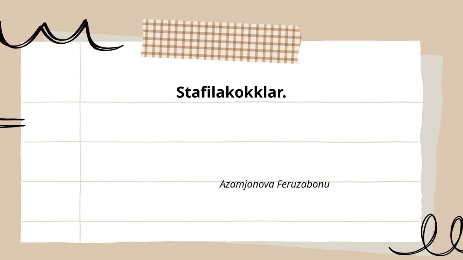 Stafilakokklar Infektsiyasi