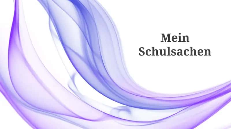 Mein Schulsachen