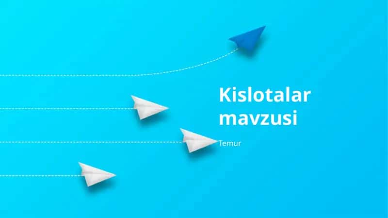 Kislotalar mavzusi