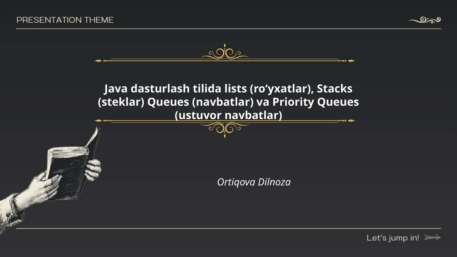 Ro'yxatlar va ularning turlari Java dasturlash tilida