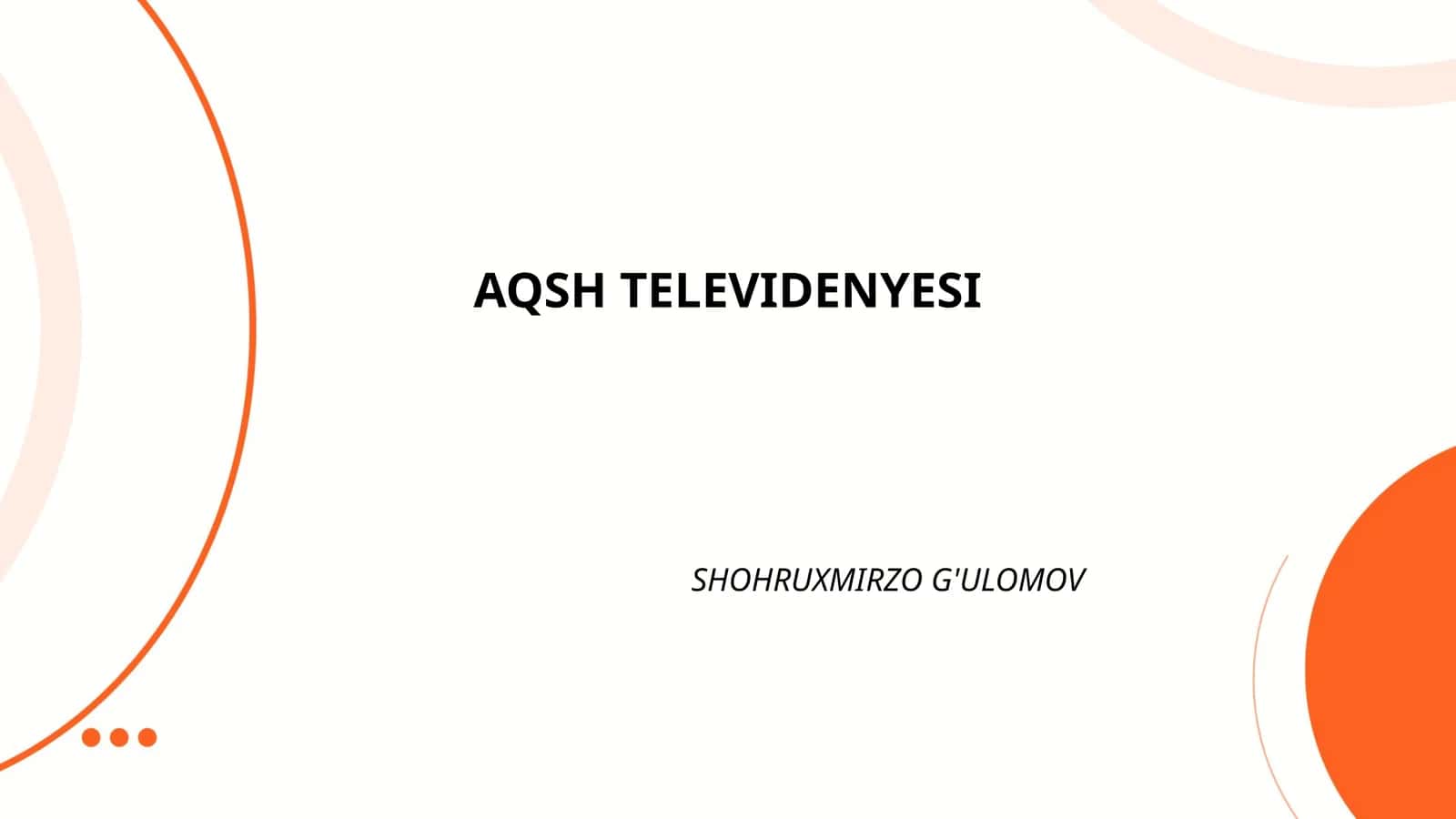 AQSH televidenyesi tarixi