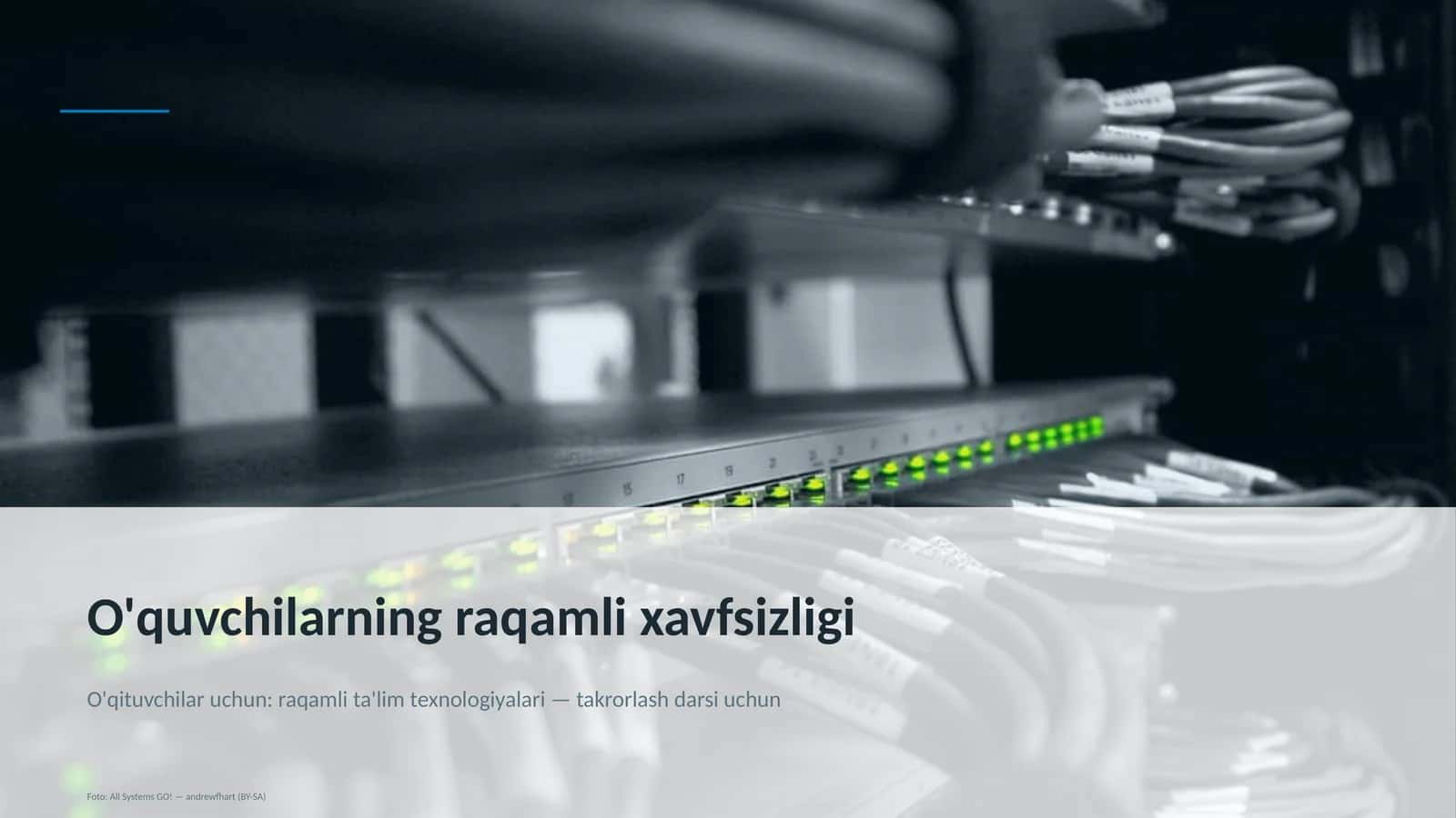 O'quvchilarning raqamli xavfsizligi