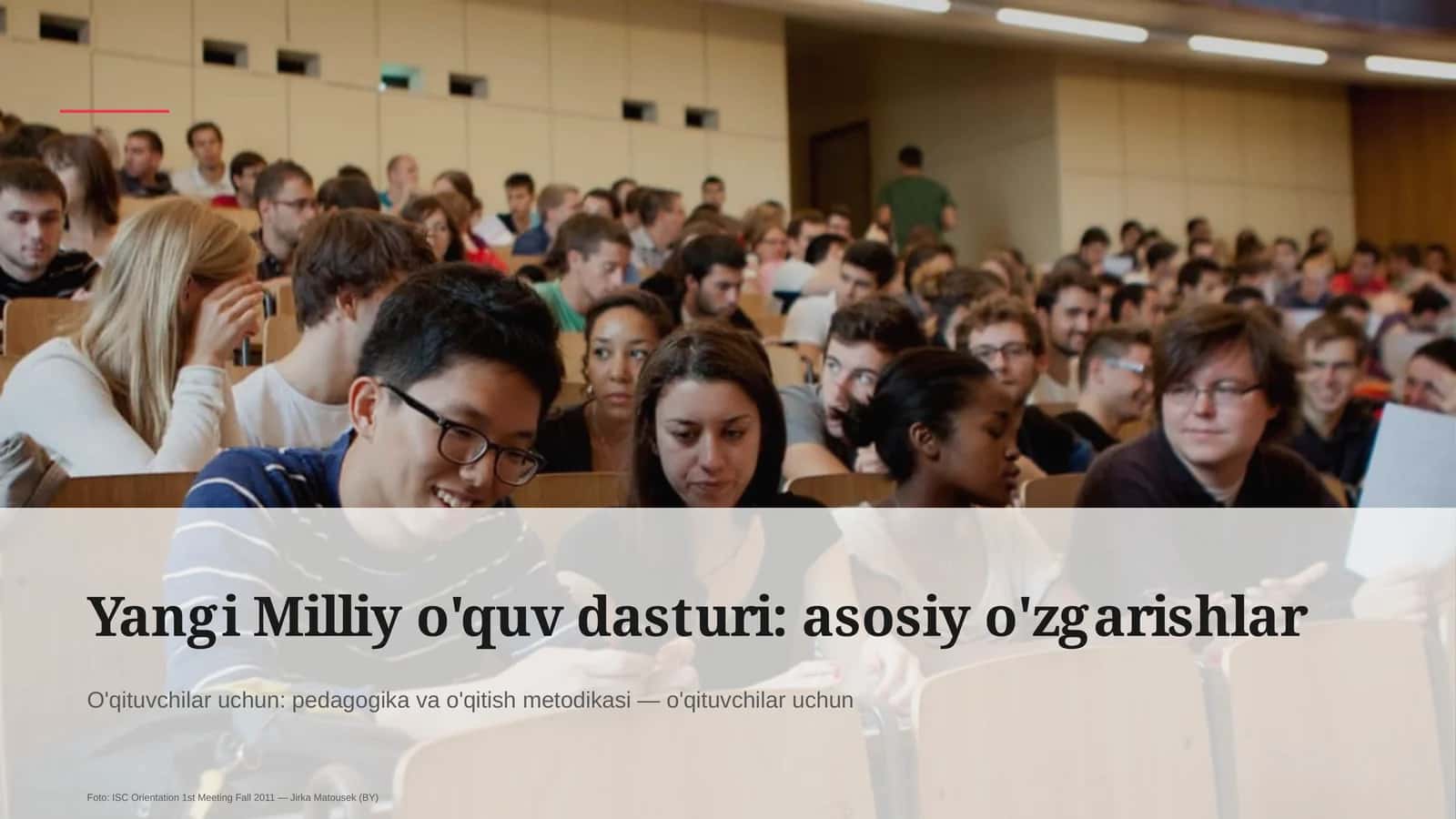 Yangi Milliy o'quv dasturi: asosiy o'zgarishlar