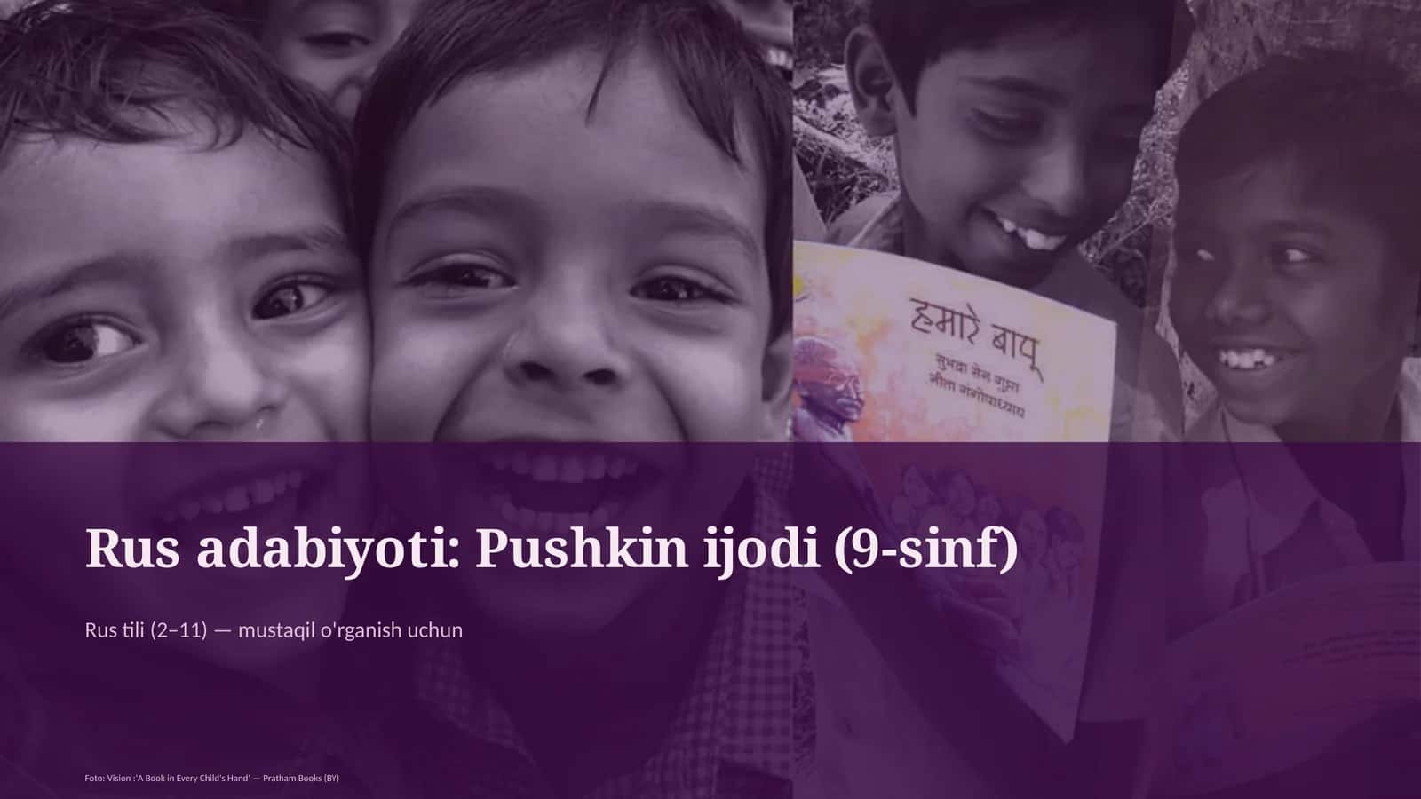 Rus adabiyoti: Pushkin ijodi (9-sinf)
