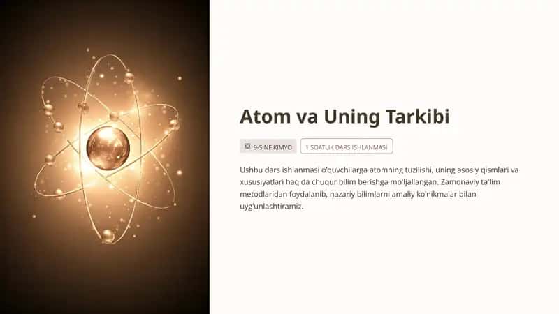 Atom va Uning Tarkibi