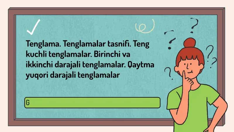Tenglamalar