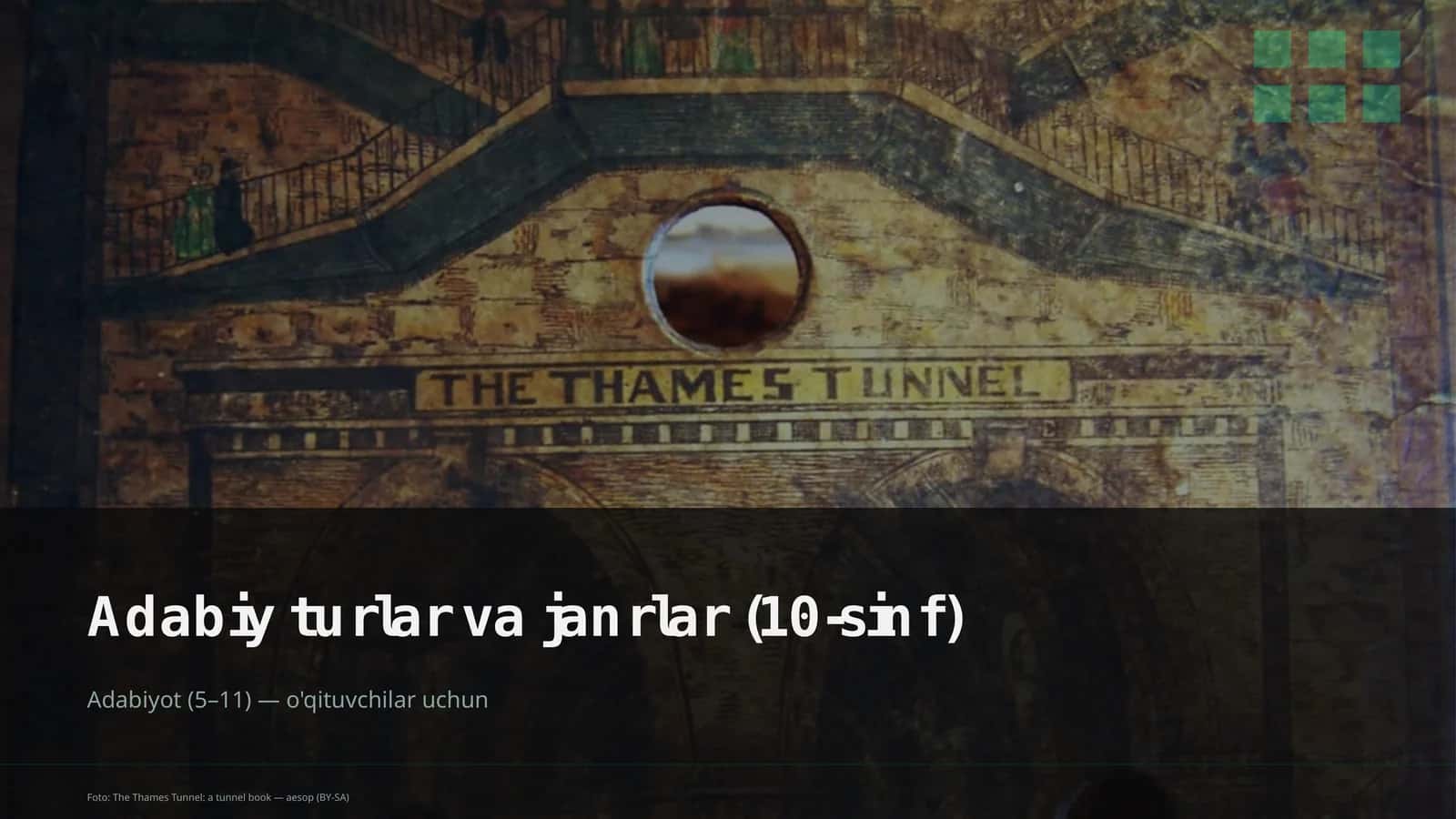 Adabiy turlar va janrlar (10-sinf)