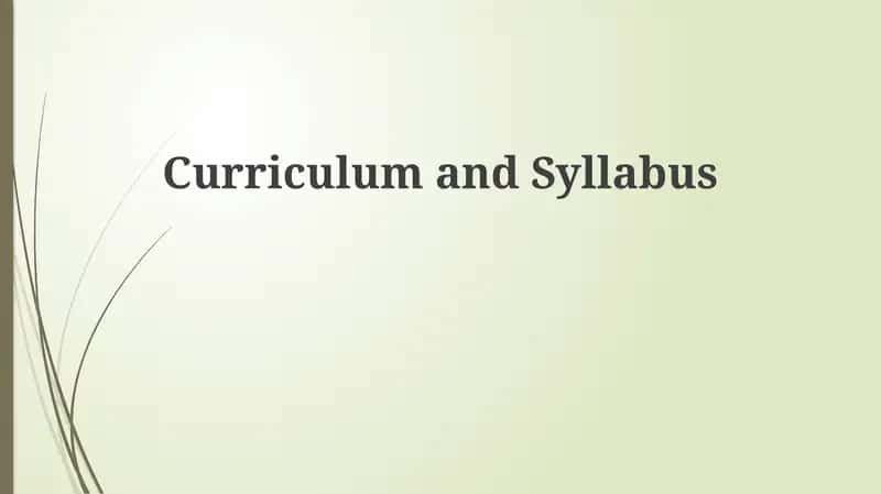 Syllabus Structure: Practical Implications and Applications