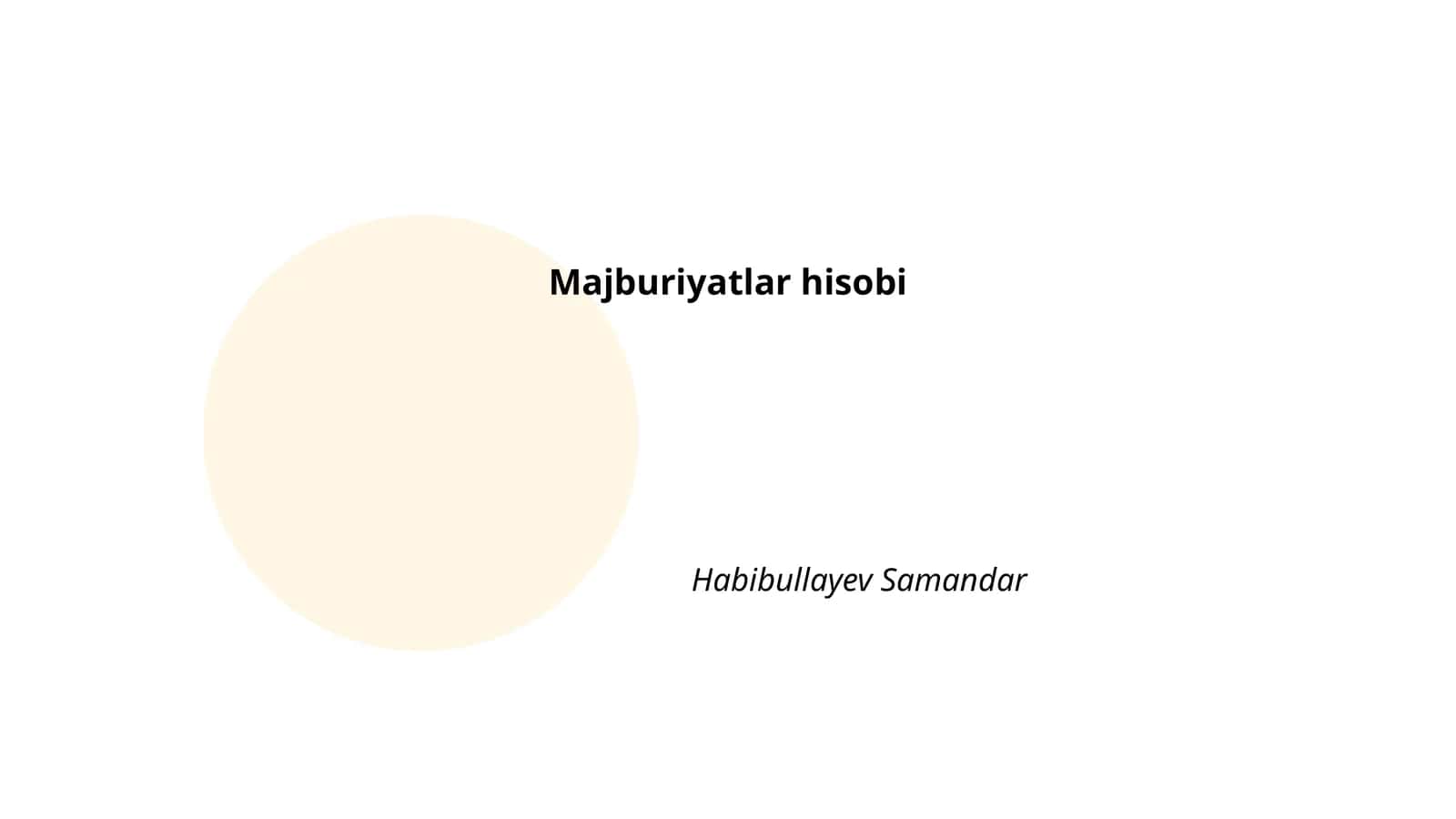 Majburiyatlar hisobi