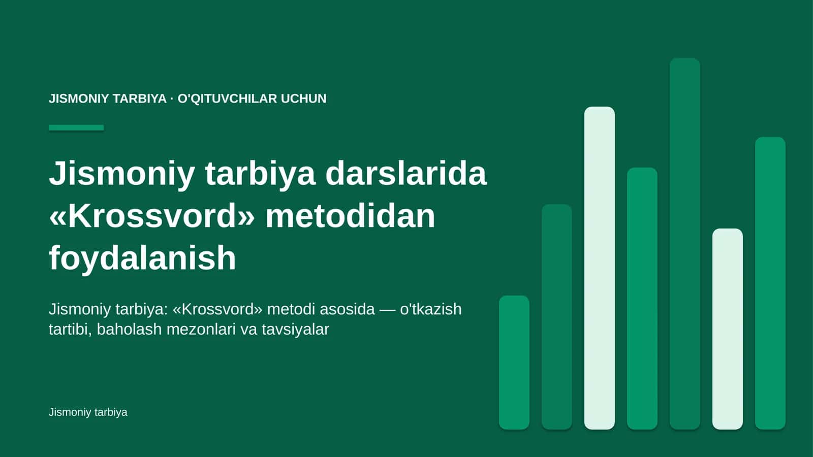 jismoniy tarbiya darslarida krossvord metodidan foydalanish 7654