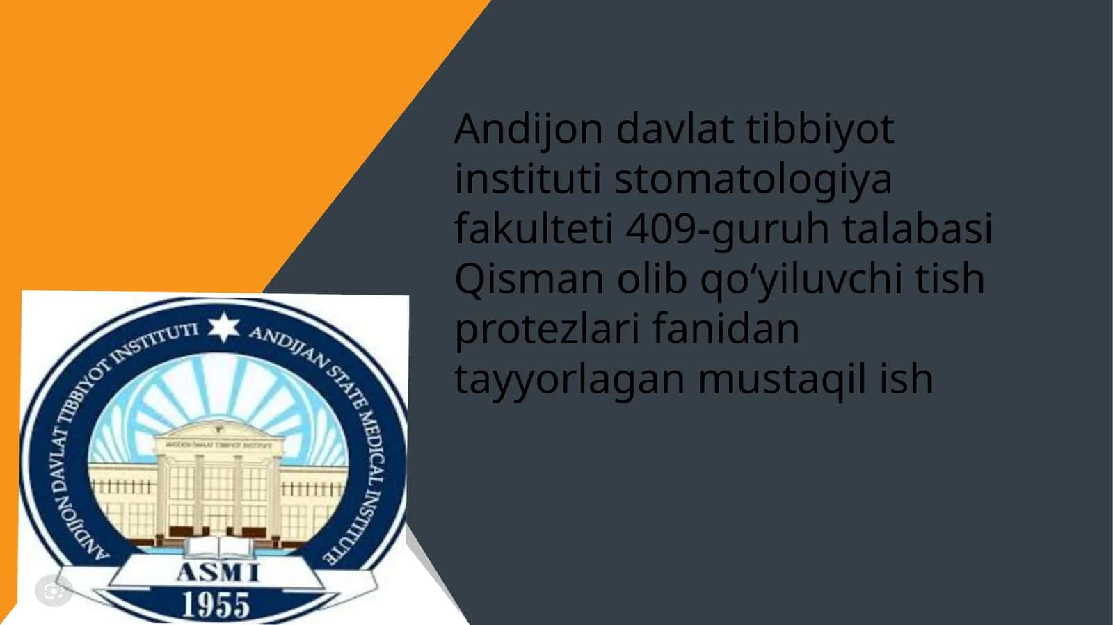 Tish qatorlari qisman nuqsonlari  klinikasi