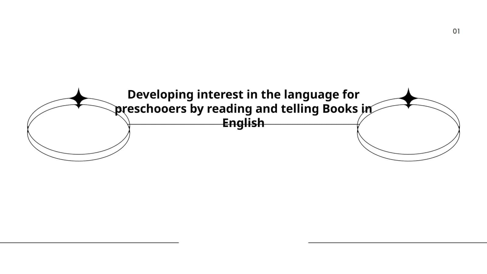 Developing interest in the language for preschooers by reading and telling Books in English