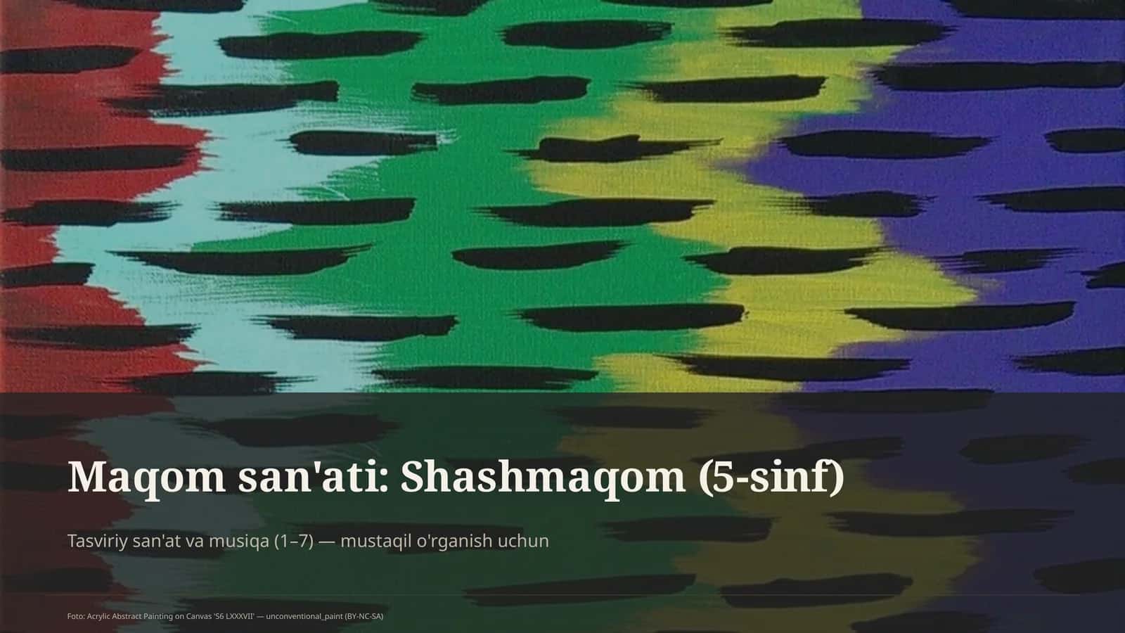 Maqom san'ati: Shashmaqom (5-sinf)