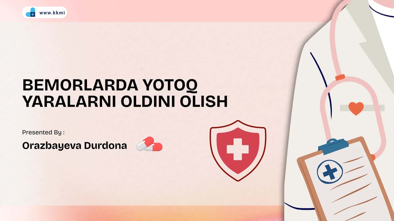BEMORLARDA YOTOQ YARALARNI OLDINI OLISH