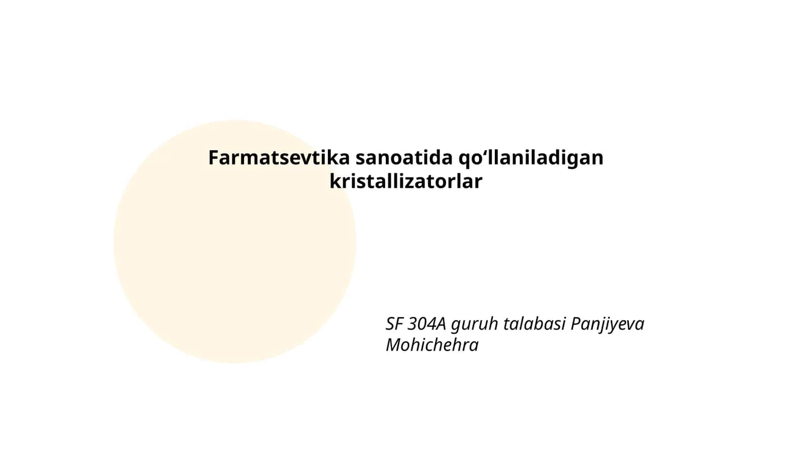 Kristallizatorlar kimyo sanoatida