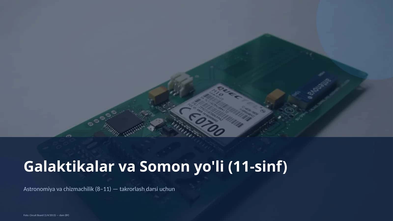 Galaktikalar va Somon yo'li (11-sinf)