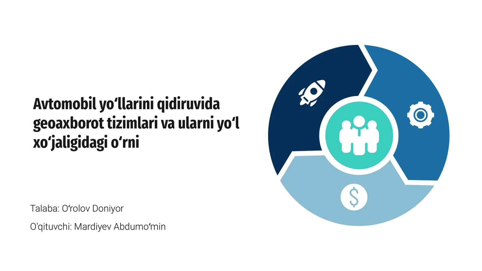 Avtomobil Yoʻllarini Qidiruvda Geoaxborot Tizimlari