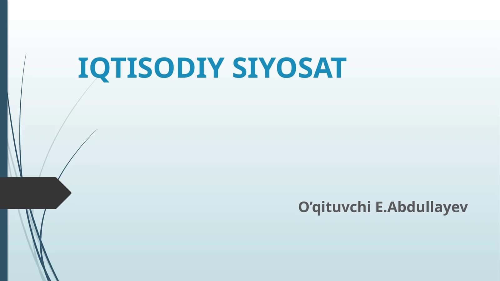 Davlat transport-logistikasi iqtisodi rivojlanishi