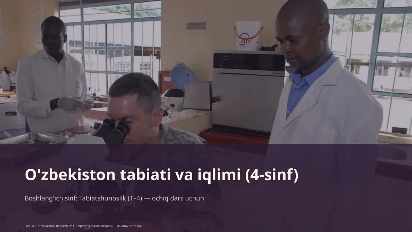 O'zbekiston tabiati va iqlimi (4-sinf)