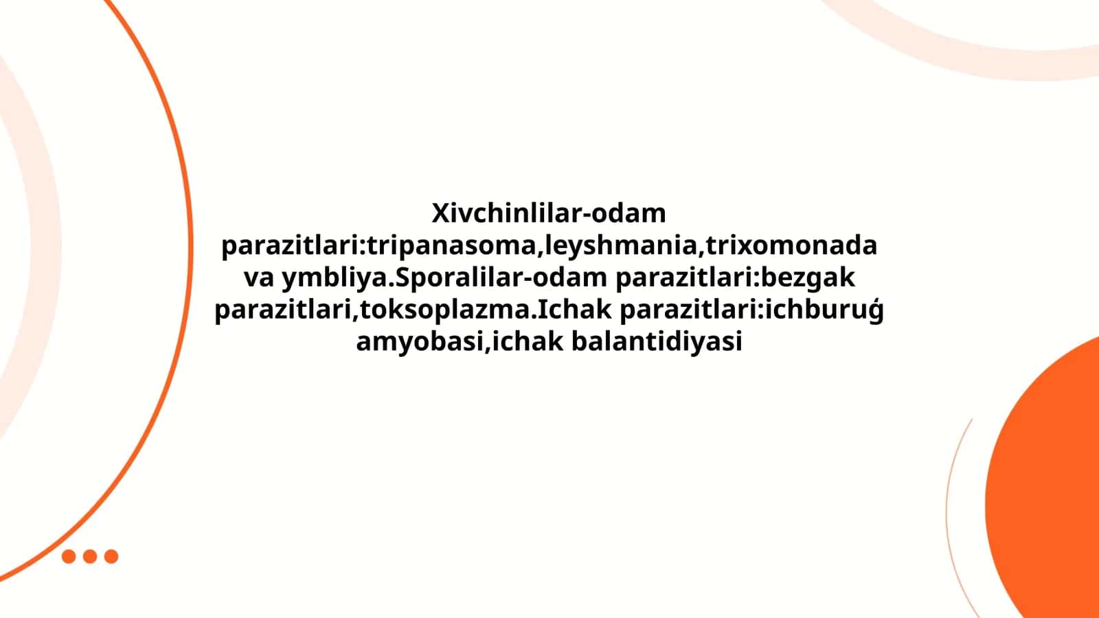 Xivchinlilar-odam parazitlari